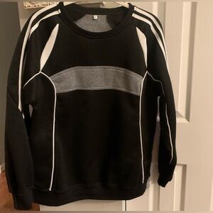 Commense Black and Gray Crewneck Sweatshirt - M